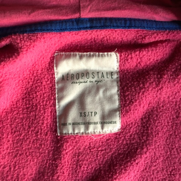 Pink Aeropostale Hoodie/Sweater Zip Vest XS - Picture 4 of 8